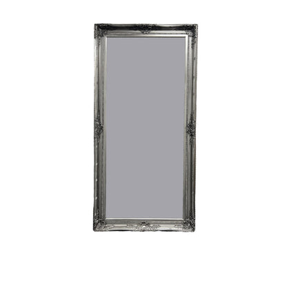 Grey Bevel Romana Mirror Wooden Frame In 2 Sizes