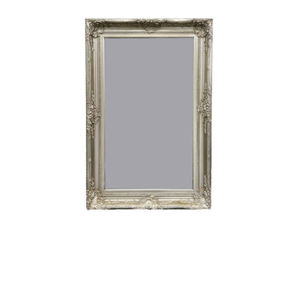 Silver Bevel Romana Mirror Wooden Frame In 3 Sizes