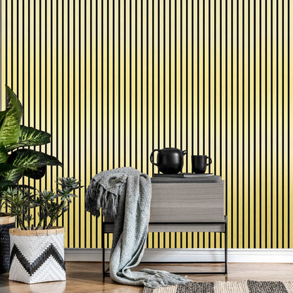 Acoustic Slat Wall Panel 2.4m x 0.6m – Metallic Gold - MyForeverFurnishings