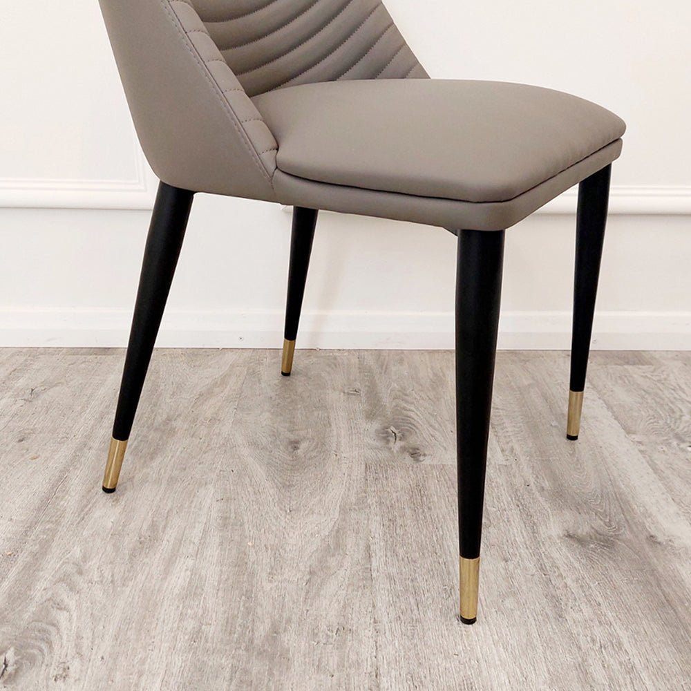 Alba Leather Dining Chair (3 Colours) - MyForeverFurnishings