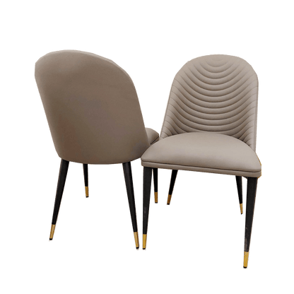 Alba Leather Dining Chair (3 Colours) - MyForeverFurnishings