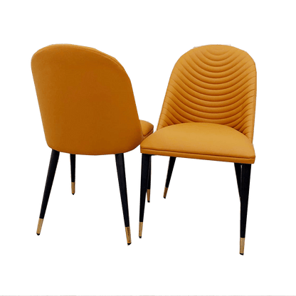 Alba Leather Dining Chair (3 Colours) - MyForeverFurnishings