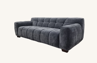 Aluxo Harlem Sofa Range in Steel Velvet - MyForeverFurnishings