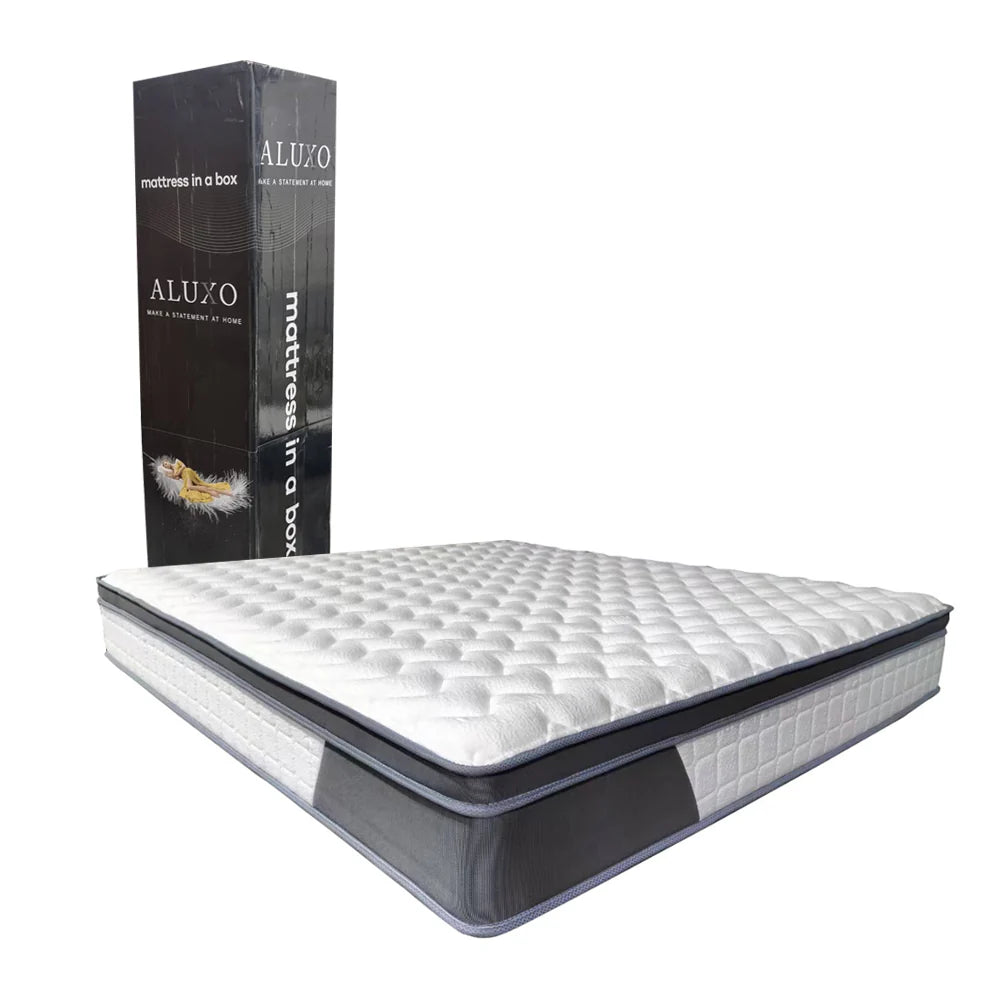 Aluxo Oasis 2000 Pocket Memory Pillow Top Mattress (In a Box) - MyForeverFurnishings