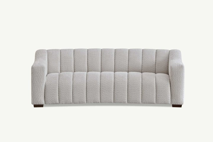 Astoria 3 Seater Sofa in Oatmeal Boucle Fabric - MyForeverFurnishings