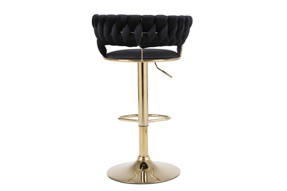 Camelia Black & Gold Bar Stool