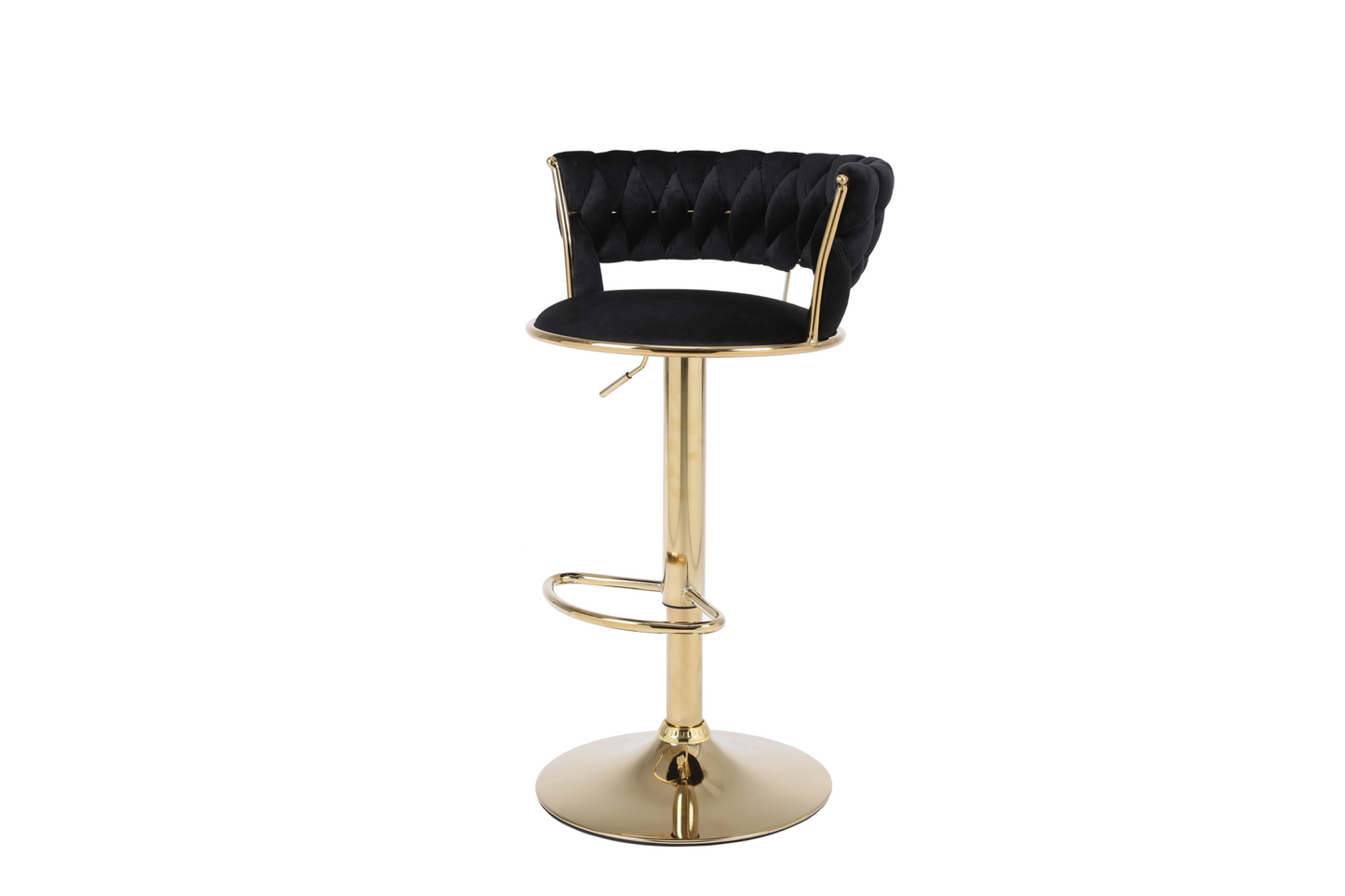 Camelia Black & Gold Bar Stool