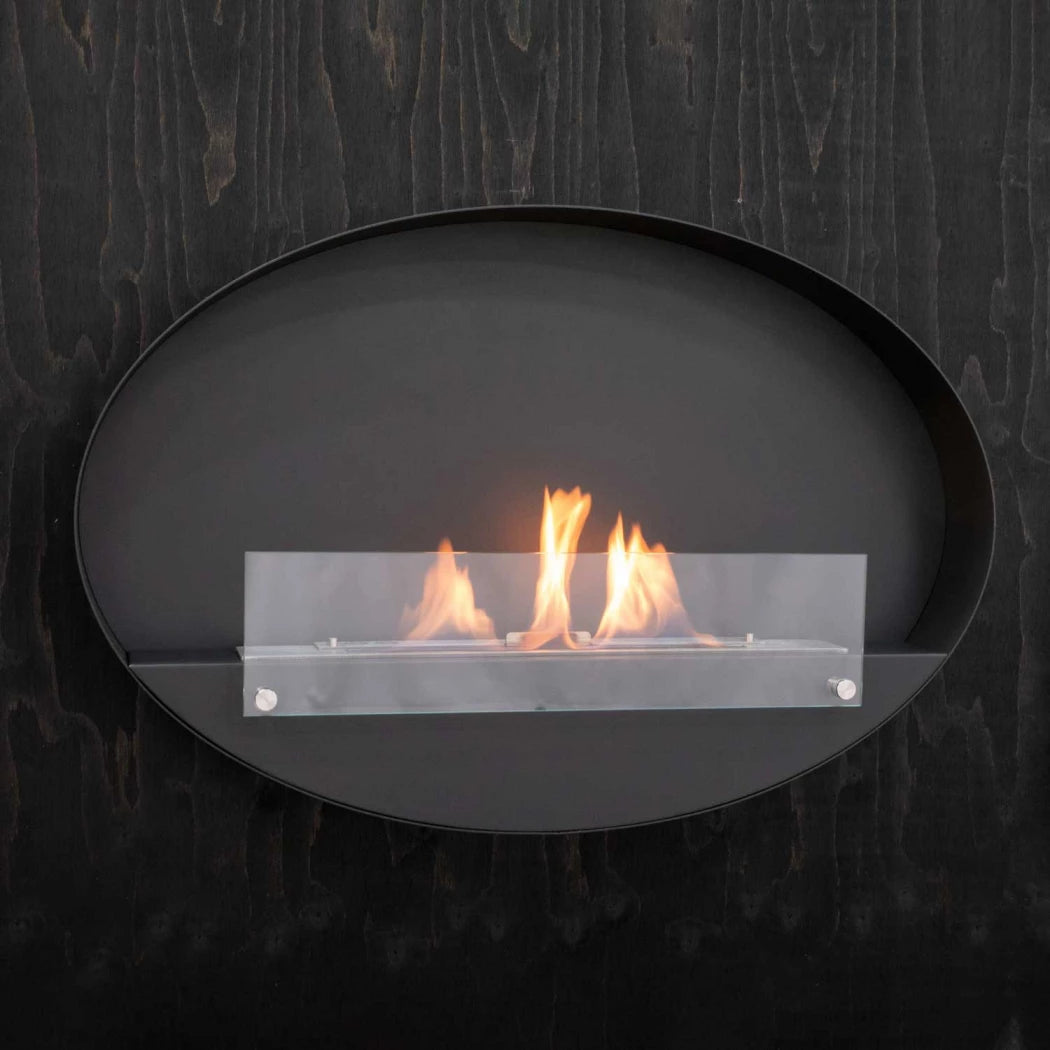 Maryland - Oval Wall Hanging Slim Fireplace