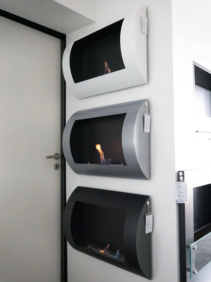 Ocean - Black Bio Wall Fireplace