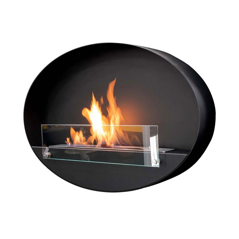 Maryland - Oval Wall Hanging Slim Fireplace