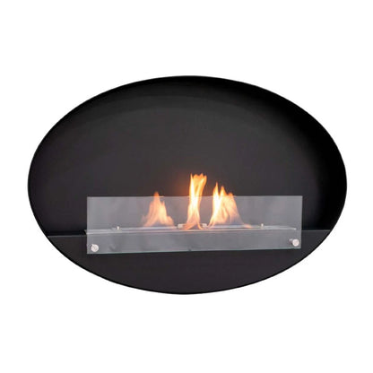 Maryland - Oval Wall Hanging Slim Fireplace - My Forever Furnishings