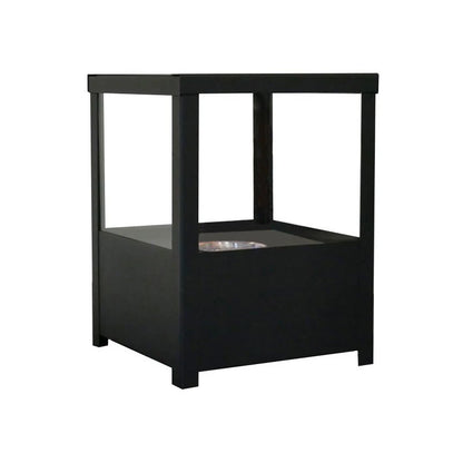 Square Table Bio Fireplace - Black - My Forever Furnishings