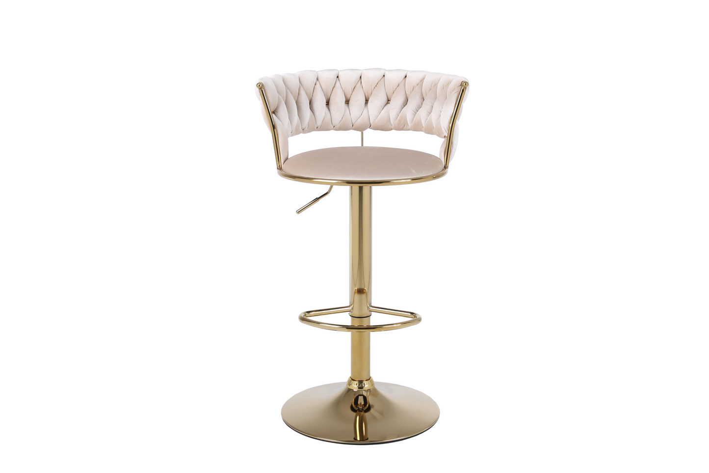 Camelia Cream & Gold Bar Stool