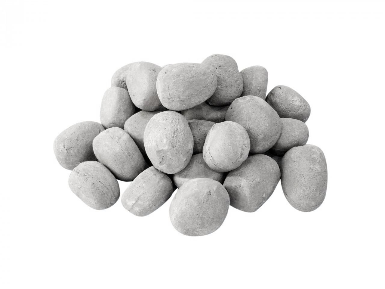 Ceramics Pebbles Grey - 24 Pieces