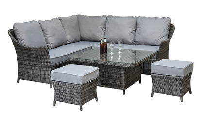 Francesca Corner Rattan Dining Set