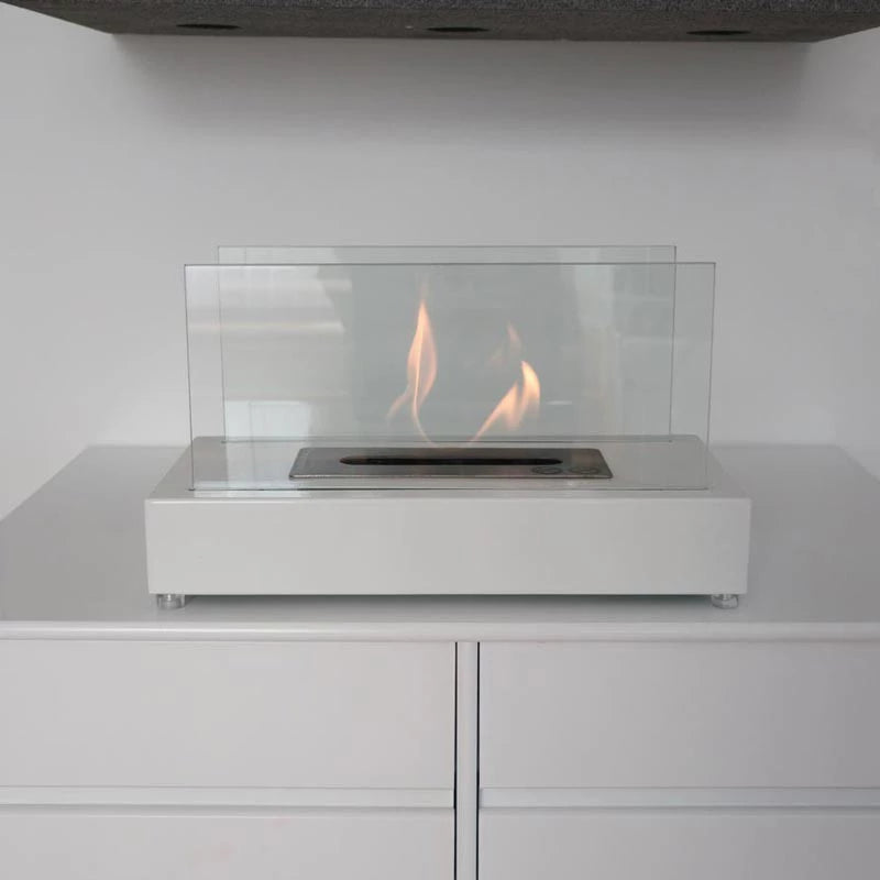 Lambeth White - Tabletop Bio Fireplace