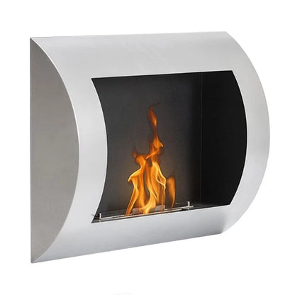 Ocean - Stainless Steel Bio Wall Fireplace