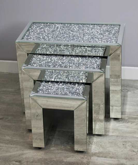 Mocka Diamond Crush Nest Of Tables