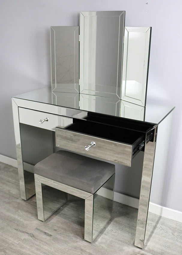 Simply Mirror Dressing Table Set