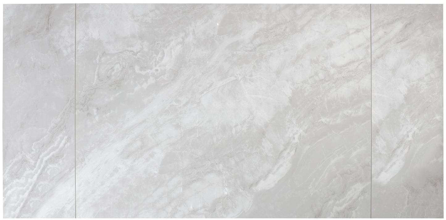 Zian Ceramic Pearla Grey 120-150-180cm - Extending Gloss