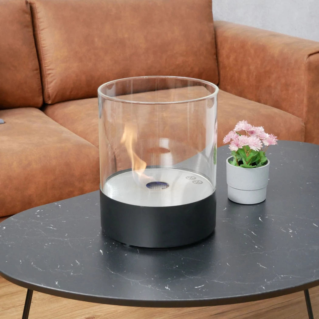 Southwark Black - Round Tabletop Bioethanol Fireplace