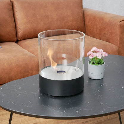 Southwark Black - Round Tabletop Bioethanol Fireplace