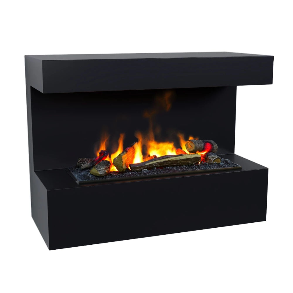 Steinsdal - Black - Wall-Mounted Vapor Fireplace - My Forever Furnishings