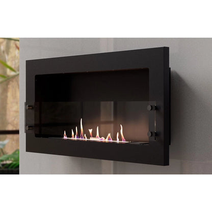 Texas Black - Wall Mounted Bioethanol Fireplace