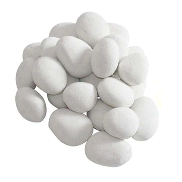 Ceramics Pebbles White - 24 Pieces - My Forever Furnishings