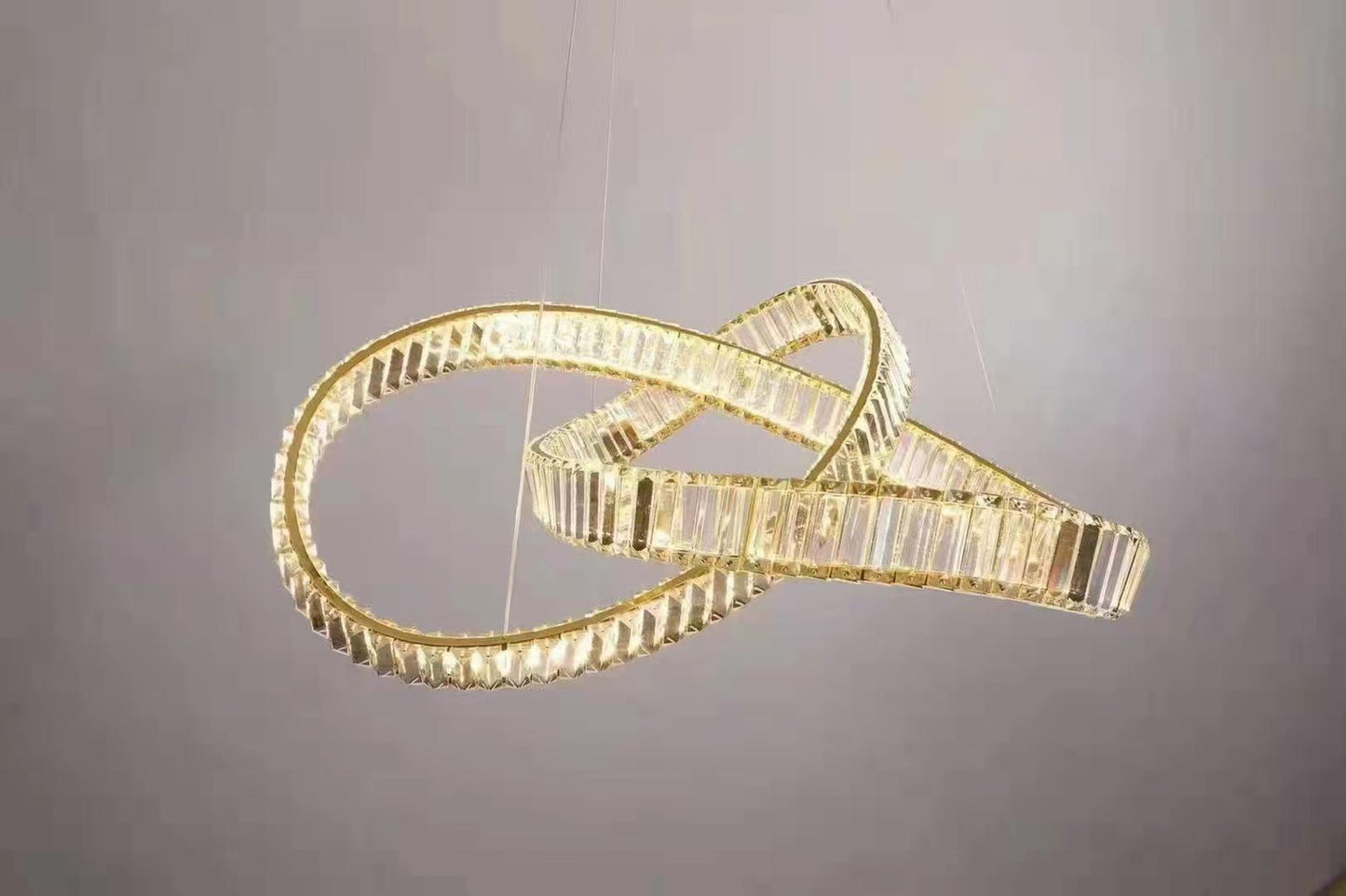 Gold Loop Chandelier