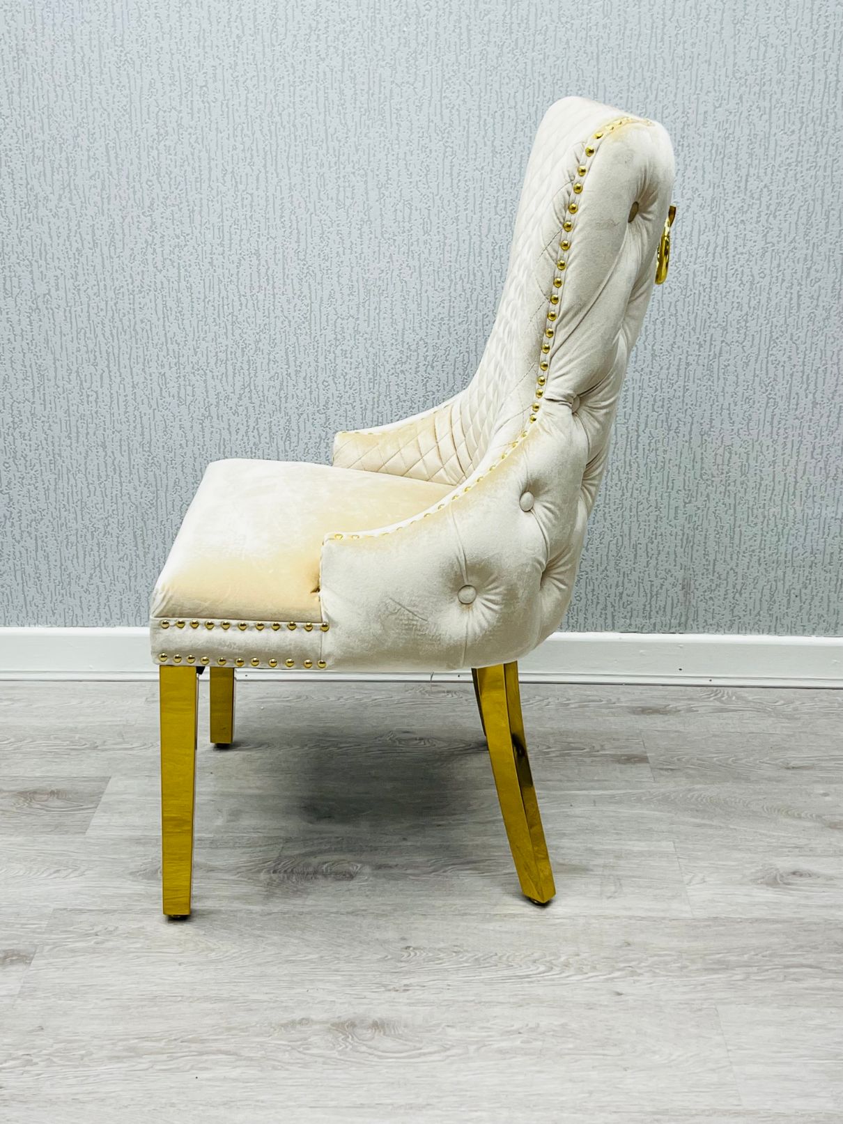 Victoria Cream Ring Knocker Chair