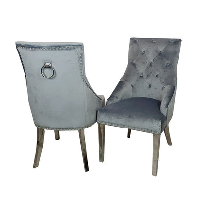 Duke Dining Chair with Plain Knocker & Plain Back (All Colours)