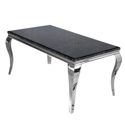 Louis Dining Table in Chrome 2M (All Colours)