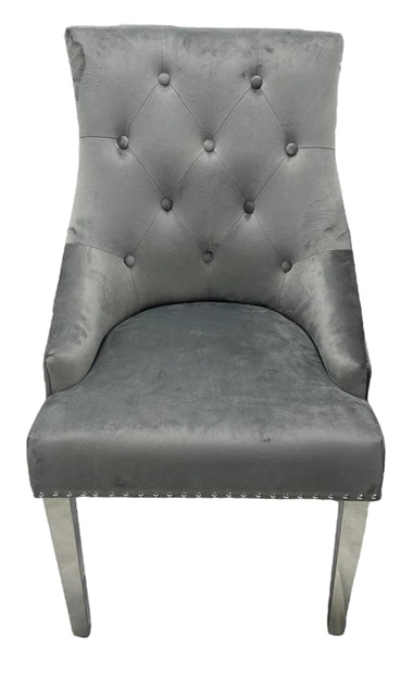 Jessica Chair (Ring Knocker/Chrome Legs) (4 Colours)