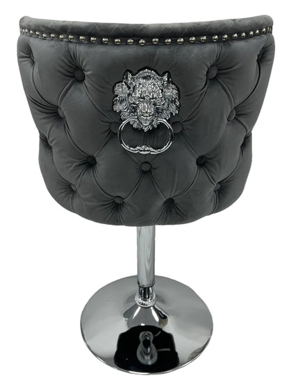 Lewis Bar Stool - Dark Grey