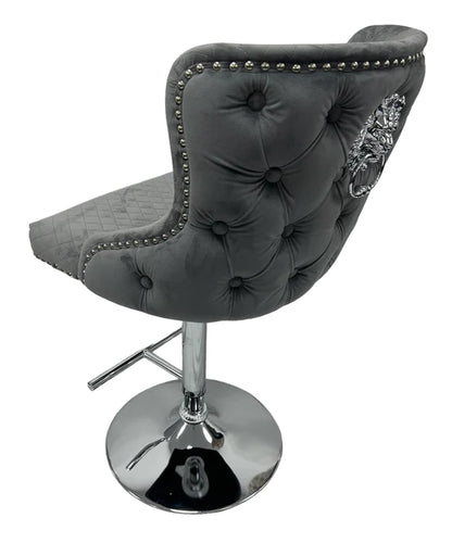 Lewis Bar Stool - Dark Grey