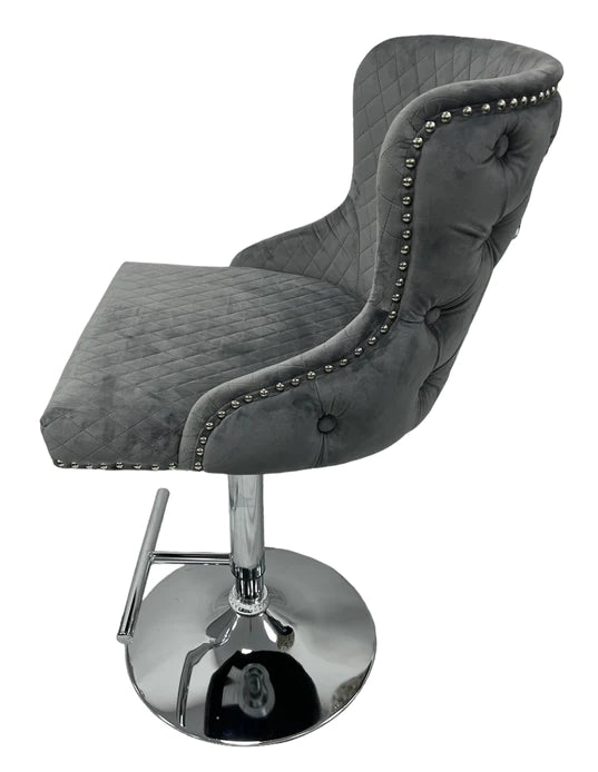 Lewis Bar Stool - Dark Grey