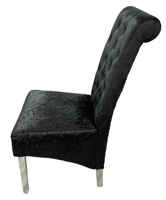 Emma/Lucy Dining Chair with Lion Knocker & Quilted Back (All Colours)