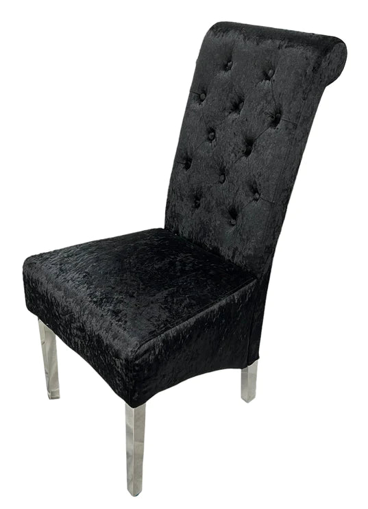 Emma/Lucy Dining Chair with Lion Knocker & Quilted Back (All Colours)