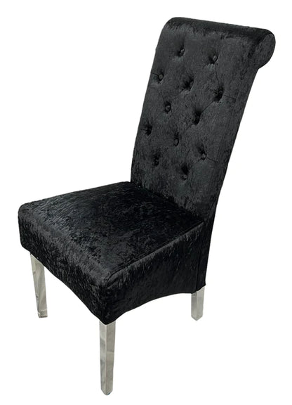 Emma/Lucy Dining Chair with Lion Knocker & Quilted Back (All Colours)