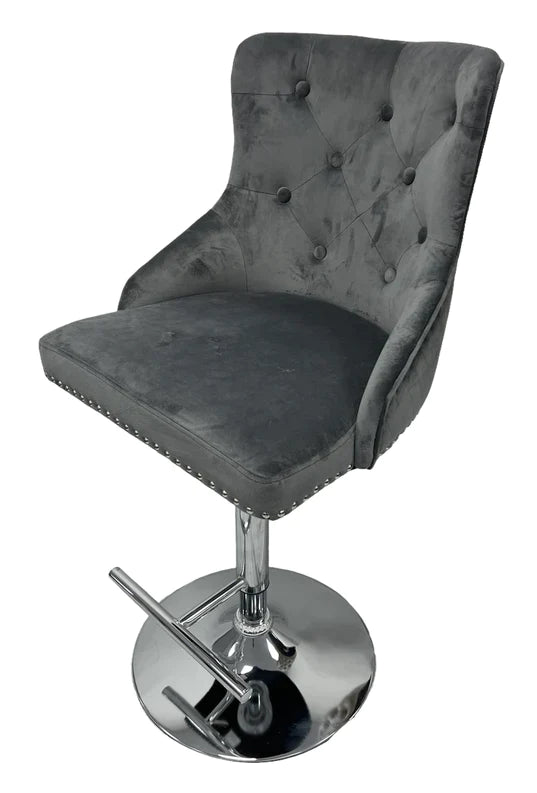 Mayfair Bar Stool - Silver Grey