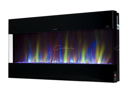 Mirage - Media Wall - Insert - Open Front Electric Fire - Black - 42 Inch