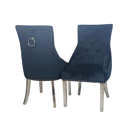 Duke Dining Chair with Plain Knocker & Plain Back (All Colours)