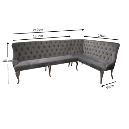 Louis Corner Sofa Bench (3 Colours)